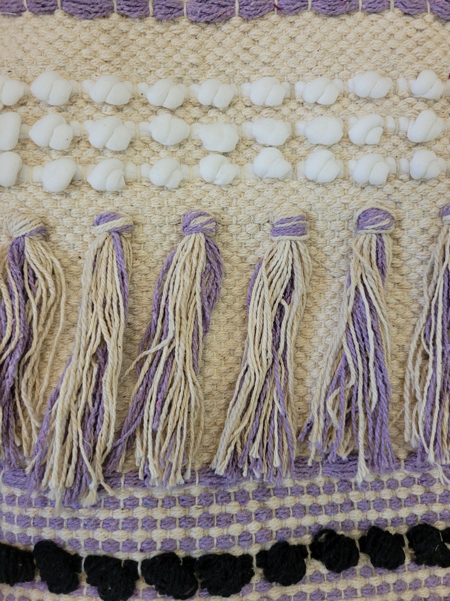 Lavender Loom Fringe Tote
