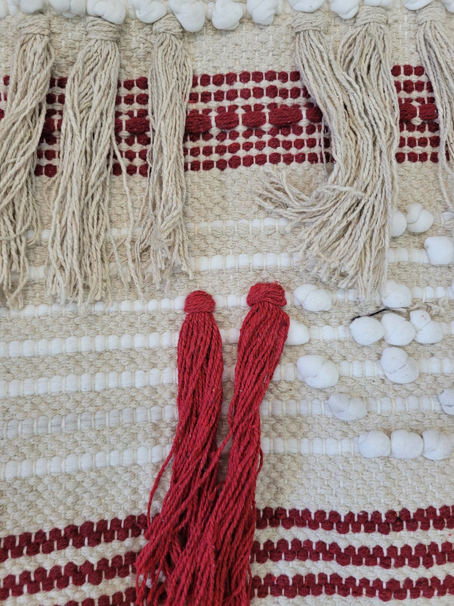 Rust Fringe Handloom Tote