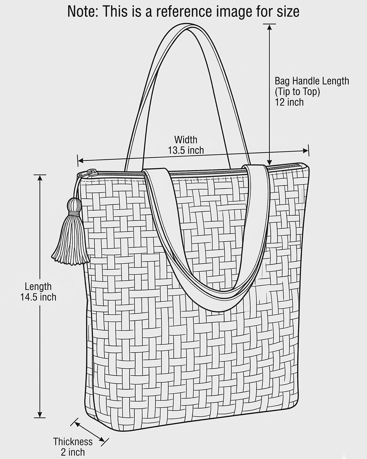 Coral Loom Fringe Tote