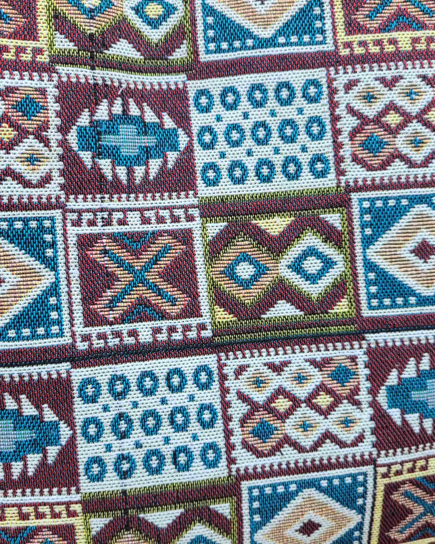 Earthy Geo Jacquard Tote