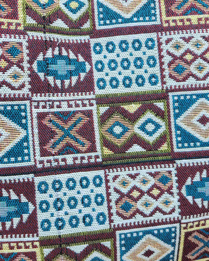 Earthy Geo Jacquard Tote