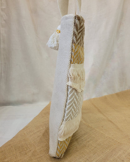 Earth Weave Chevron Tote