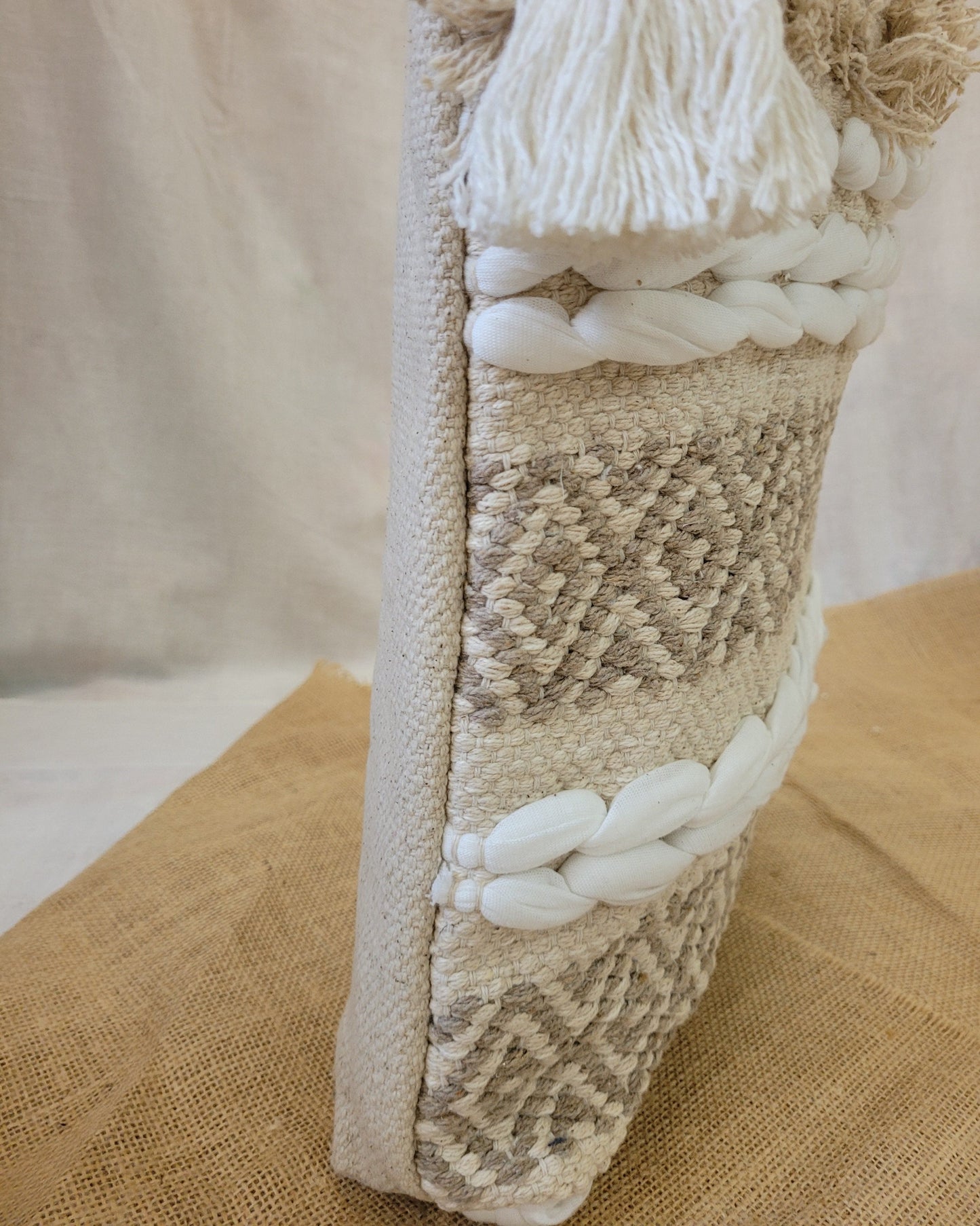 Pebble Weave Handloom Tote