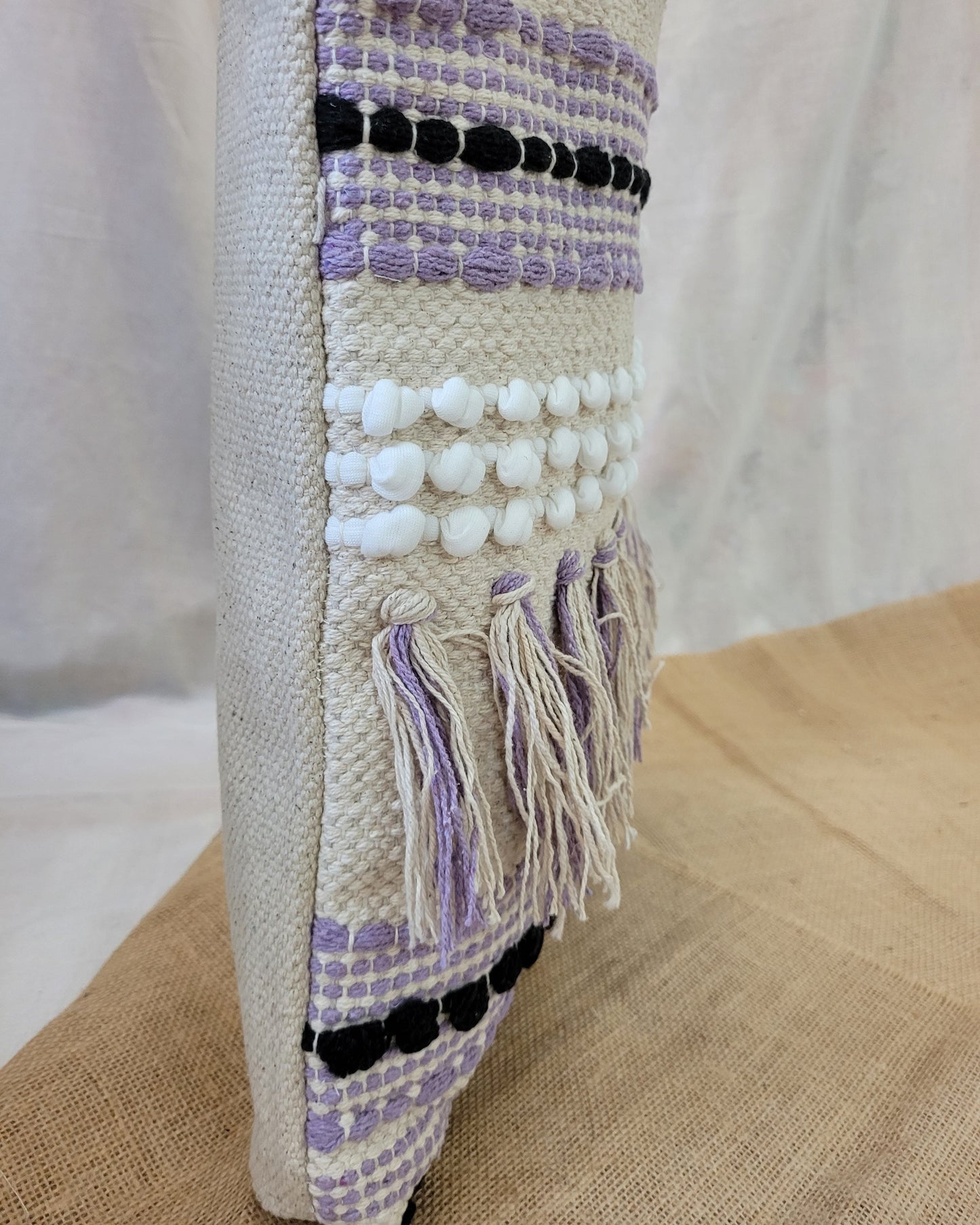 Lavender Loom Fringe Tote