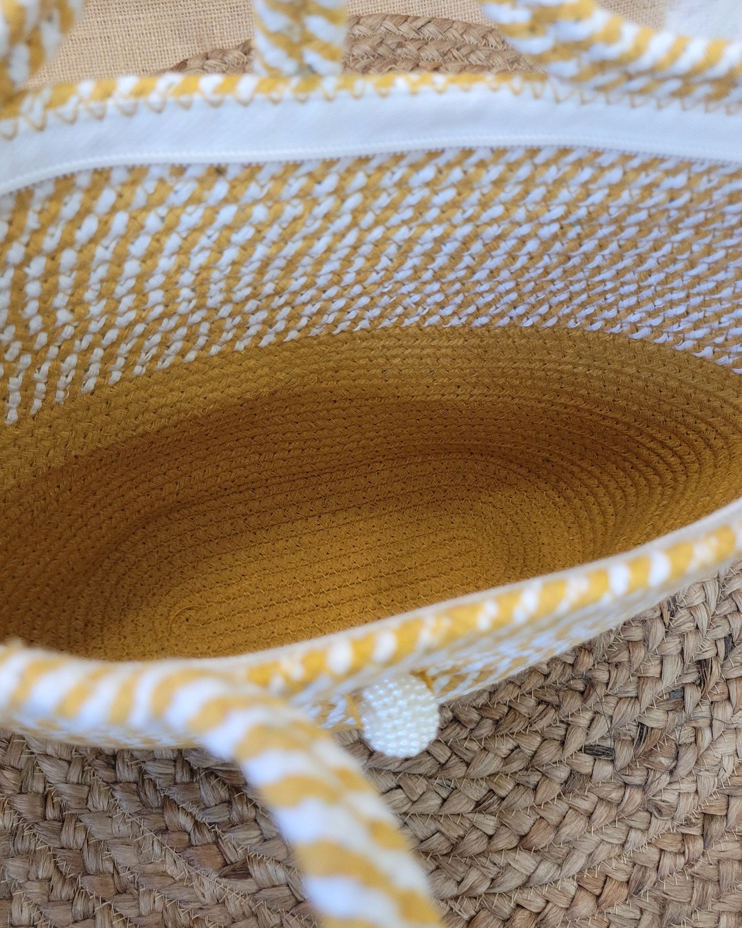 Golden Harvest Jute Rope Tote