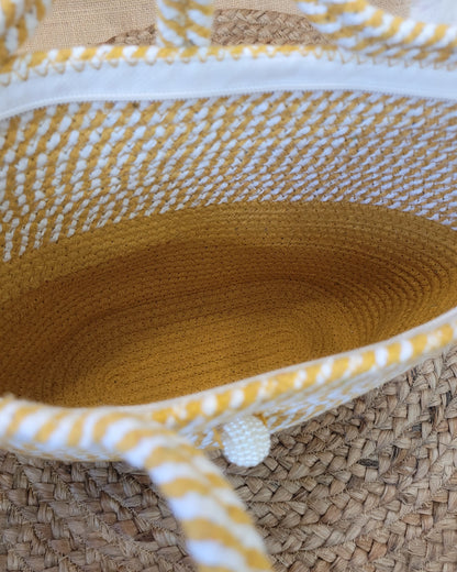Golden Harvest Jute Rope Tote