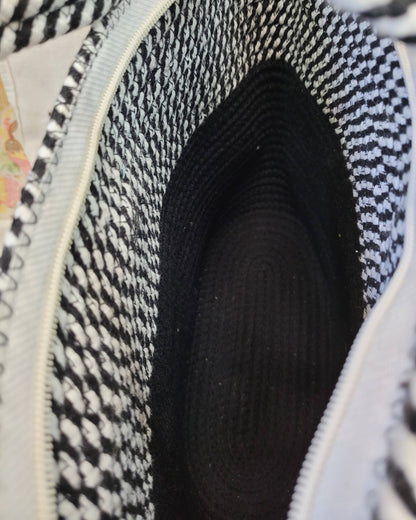 Midnight Stripe Jute Rope Tote