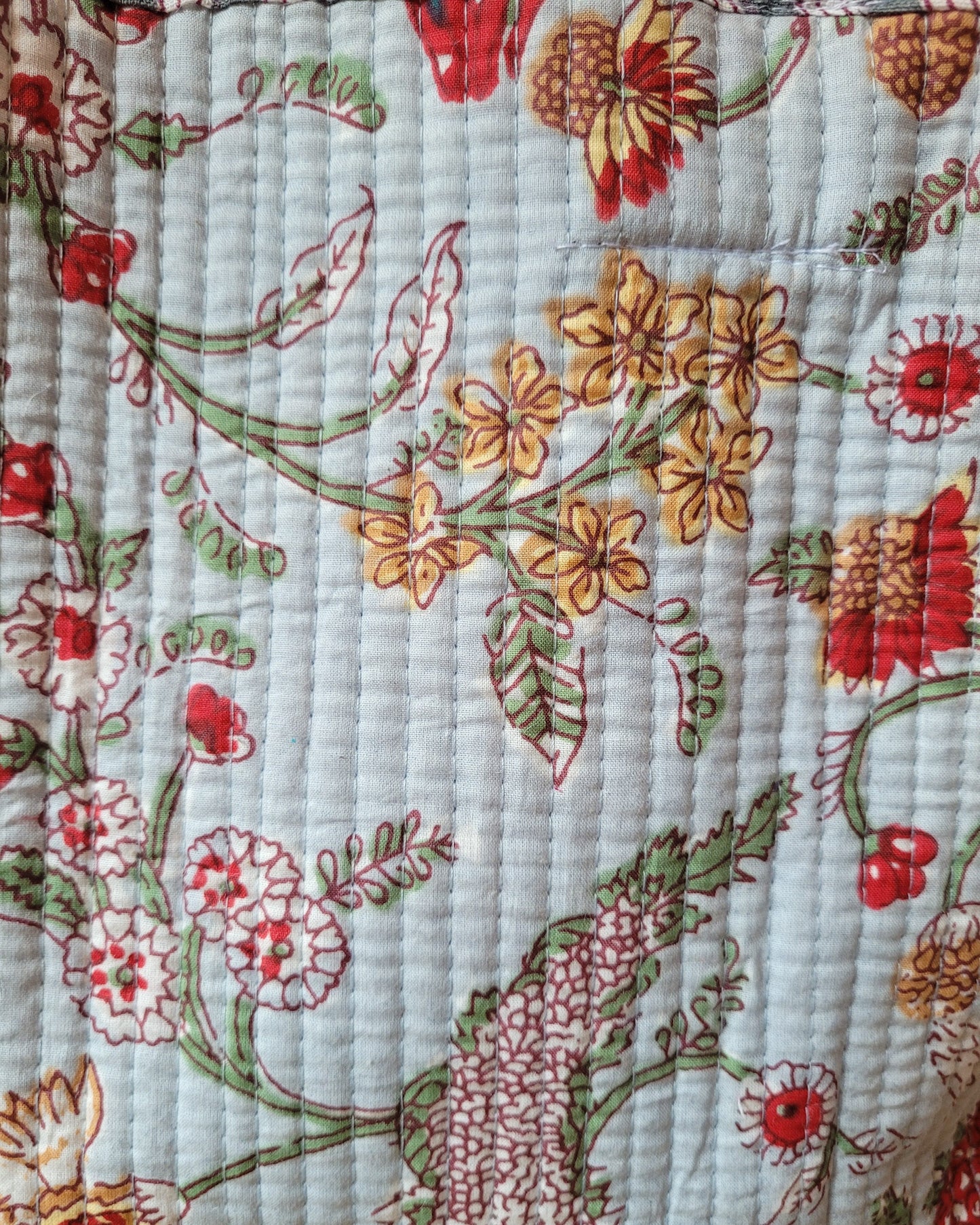 Pastel Floral Quilted Tote