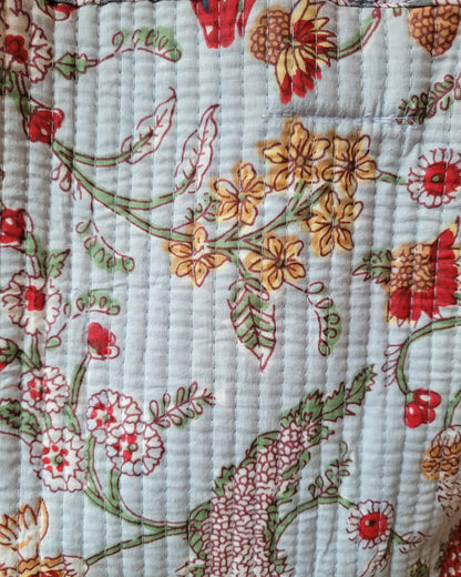 Pastel Floral Quilted Tote
