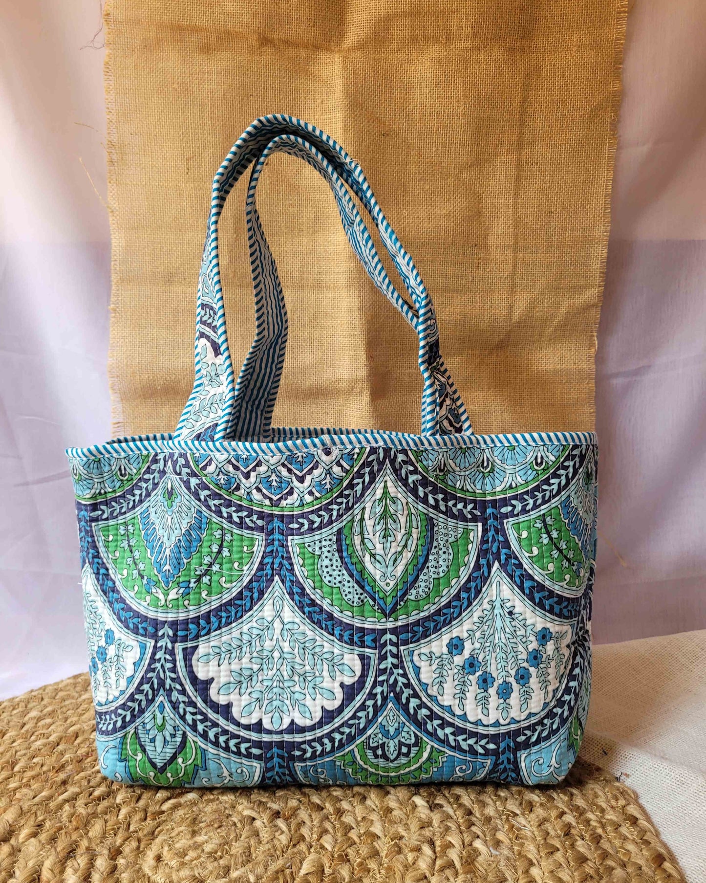 Indigo Arch Reversible Tote