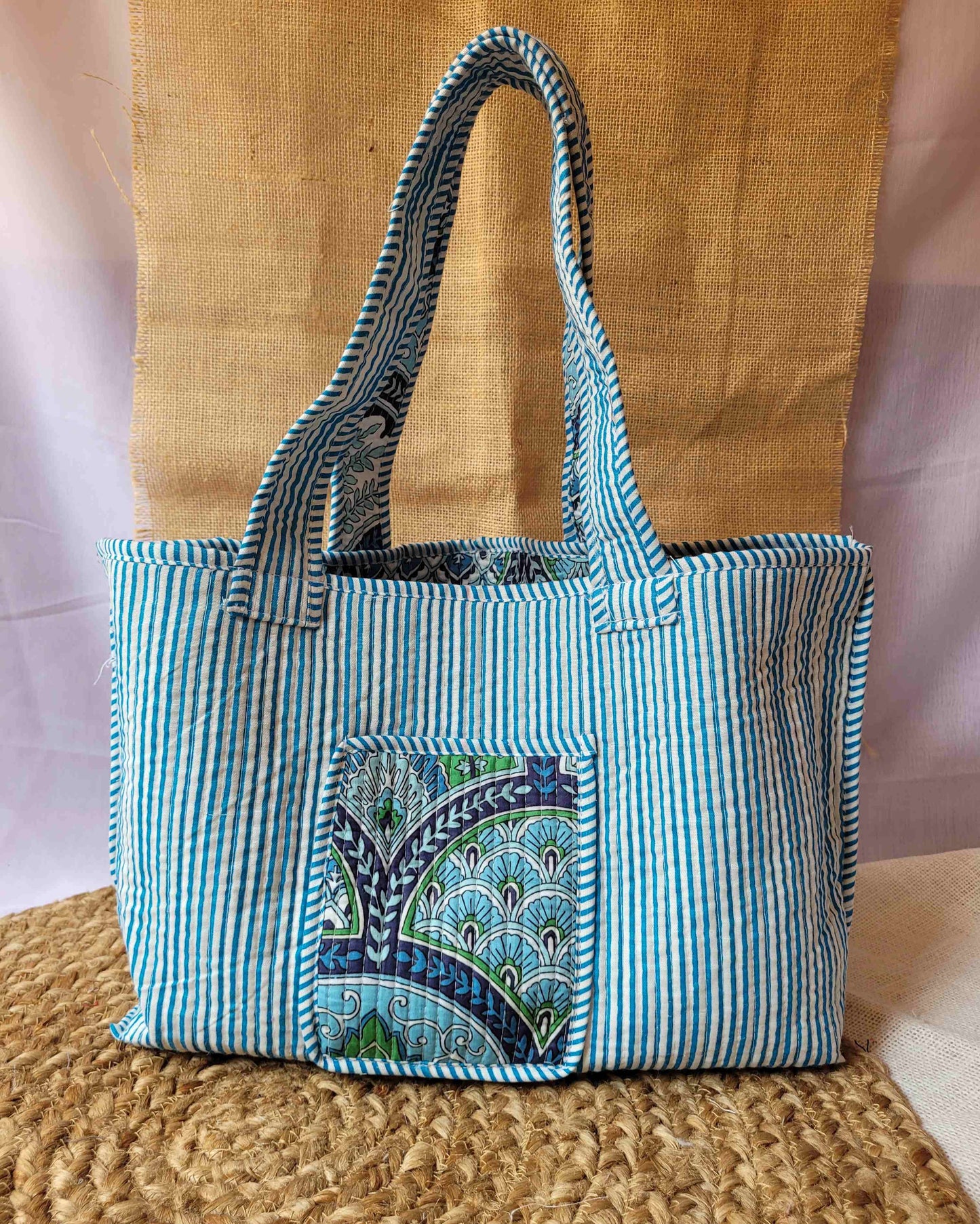 Indigo Arch Reversible Tote
