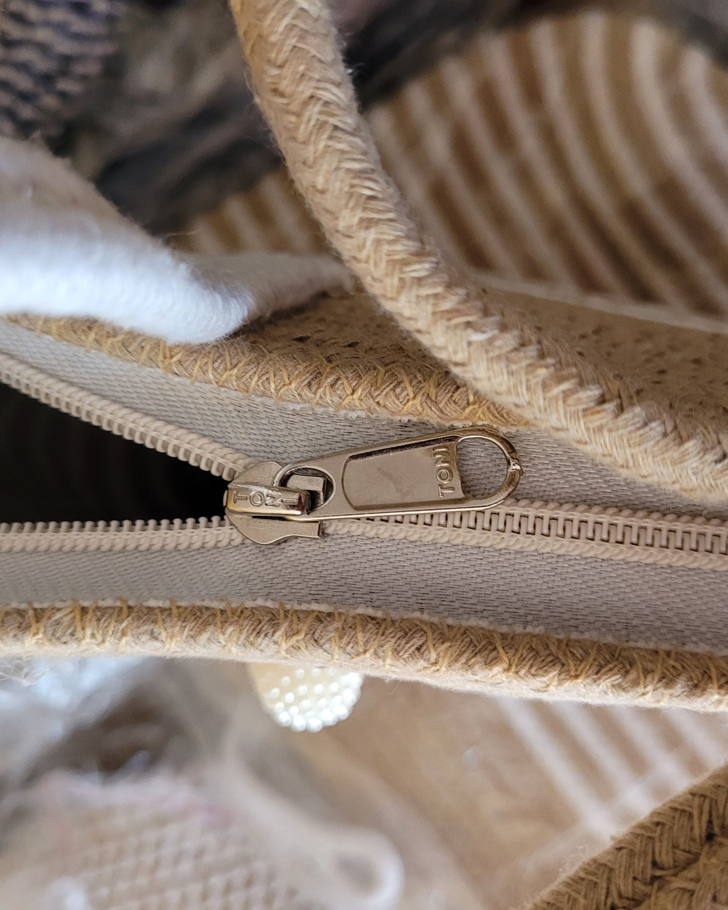 Coastal Stripe Jute Rope Tote