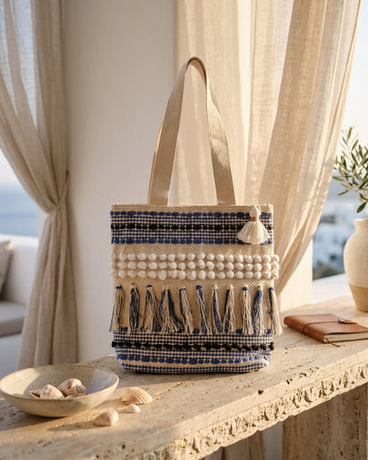 Royal Fringe Handloom Tote