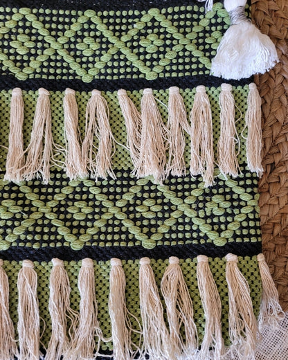 Sage Geo Handloom Tote