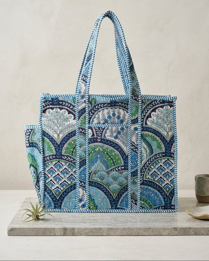 Indigo Arch Bottle Tote