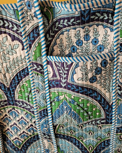 Indigo Arch Bottle Tote
