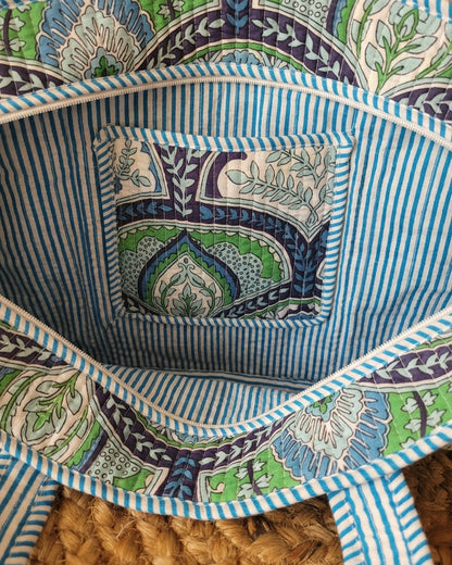 Indigo Arch Bottle Tote