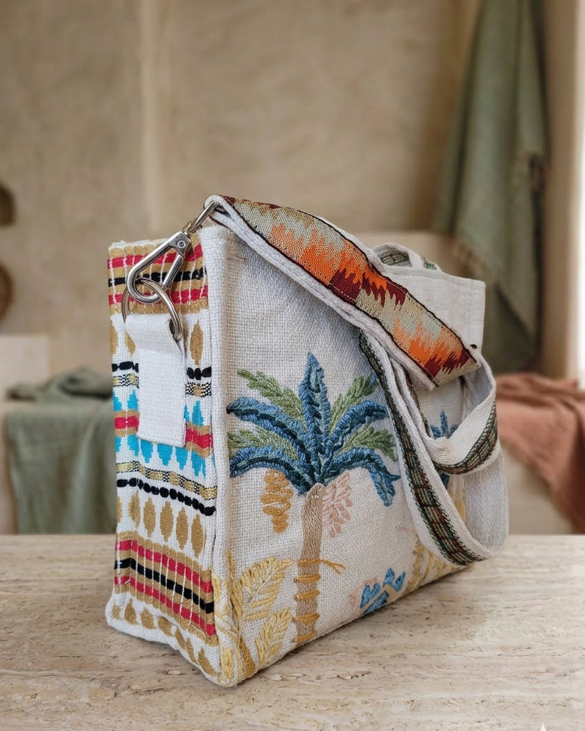 Palm Box Tote