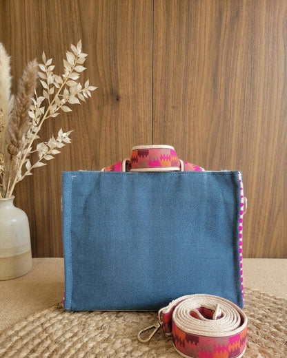 Botanical Stitch Box Tote