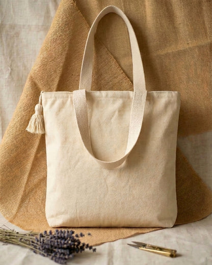 Black Geometric Handloom Tote