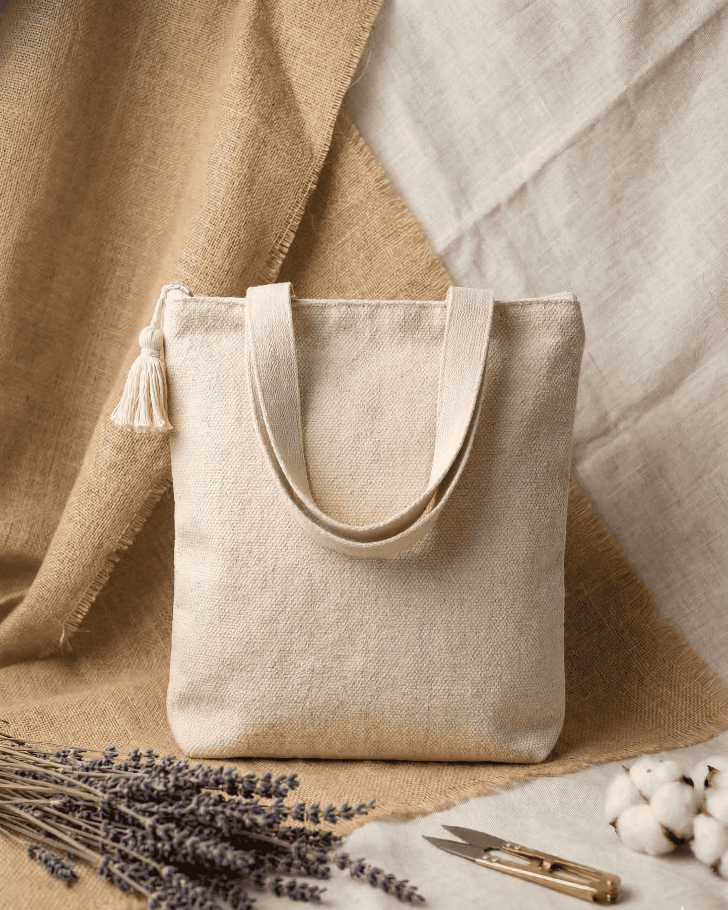 Rust Stripe Handloom Tote