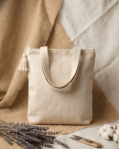 Rust Stripe Handloom Tote