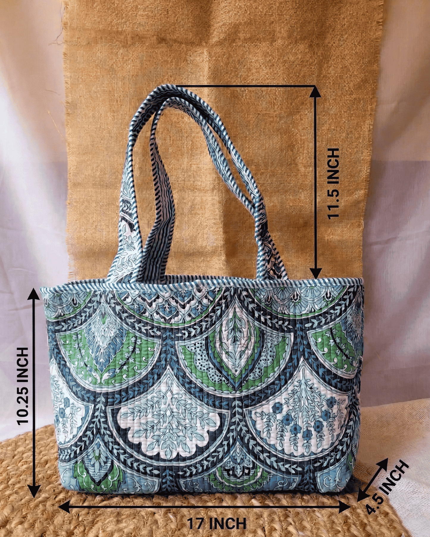 Indigo Arch Reversible Tote