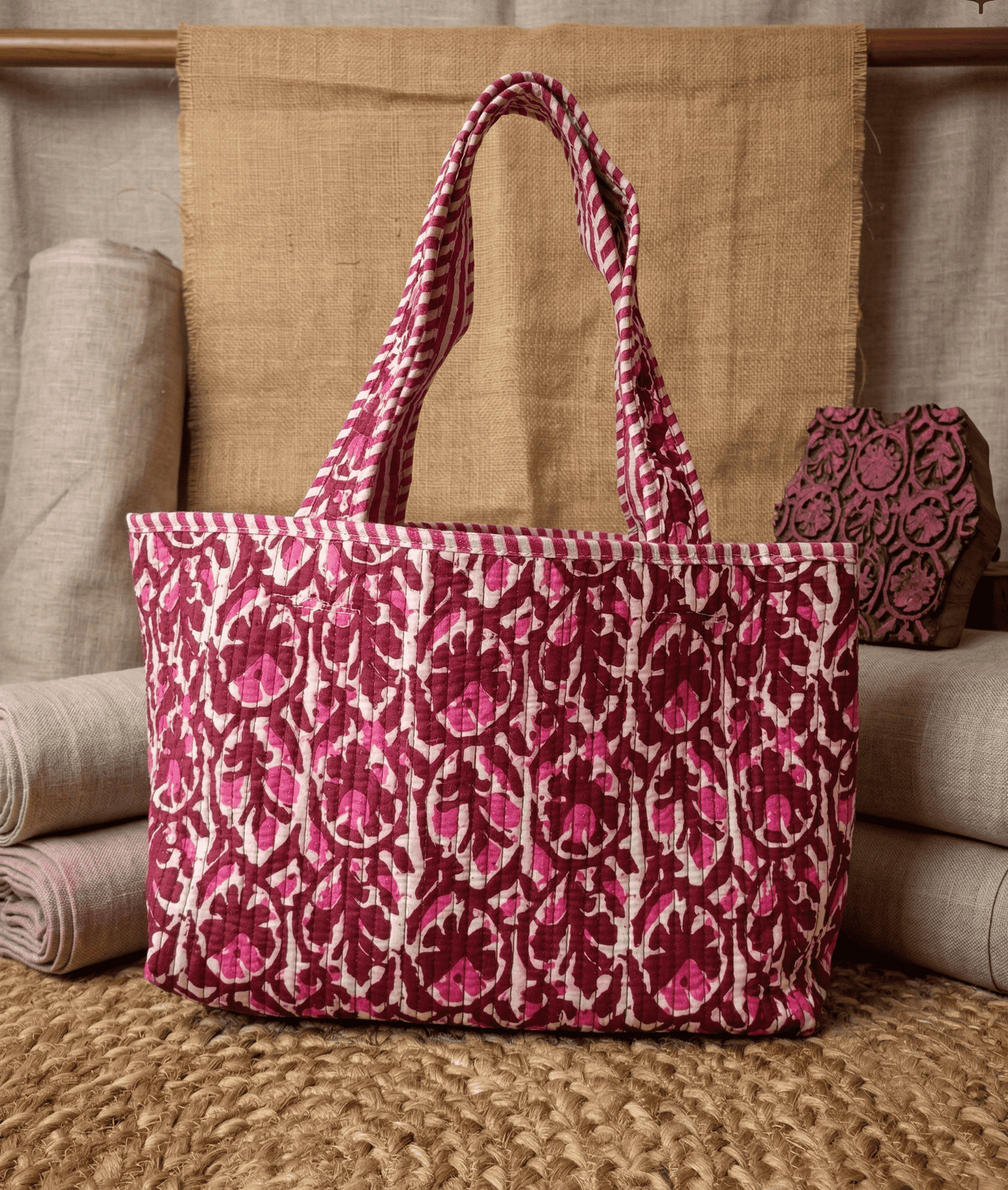 Rani Bloom Quilted Tote