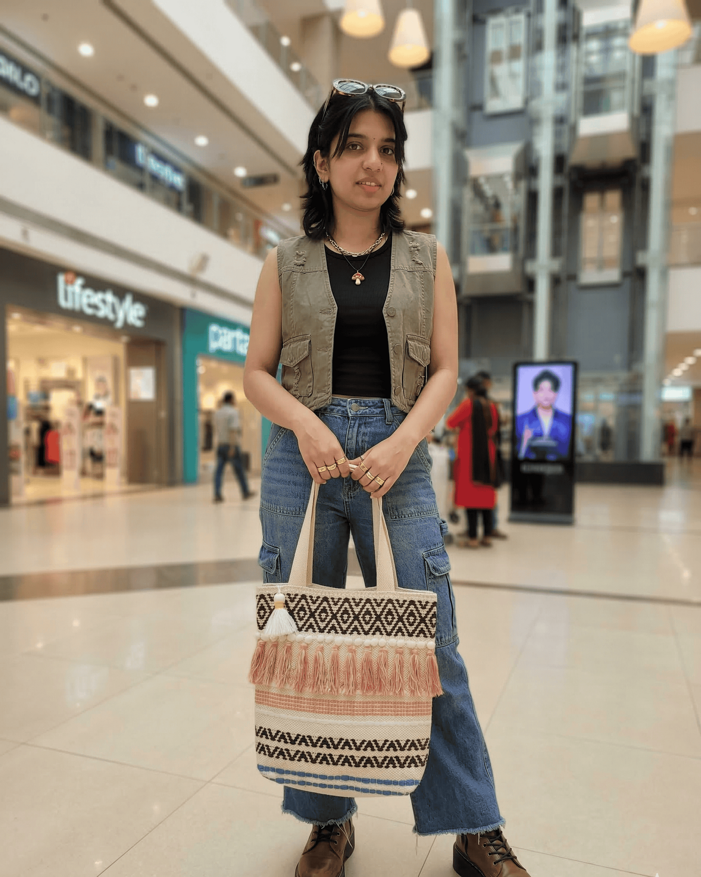 Boho Fringe Dari Tote