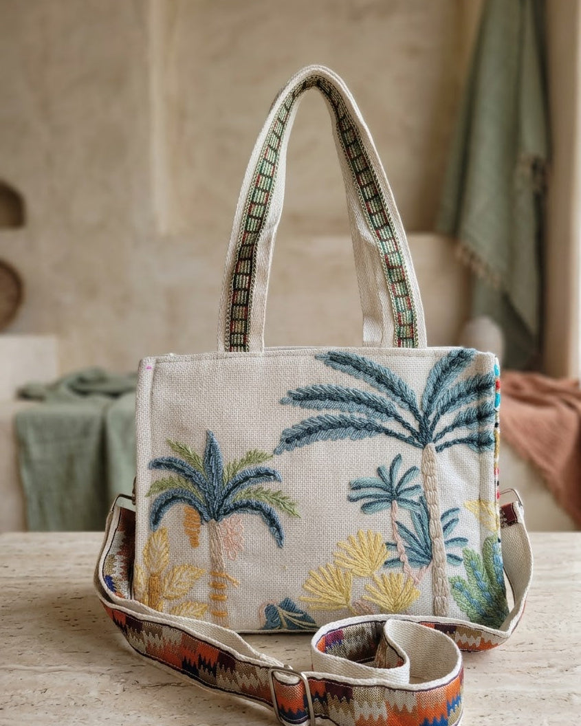 Palm Box Tote