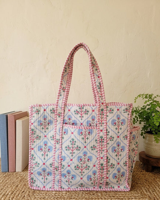 Blush Bloom Bottle Tote