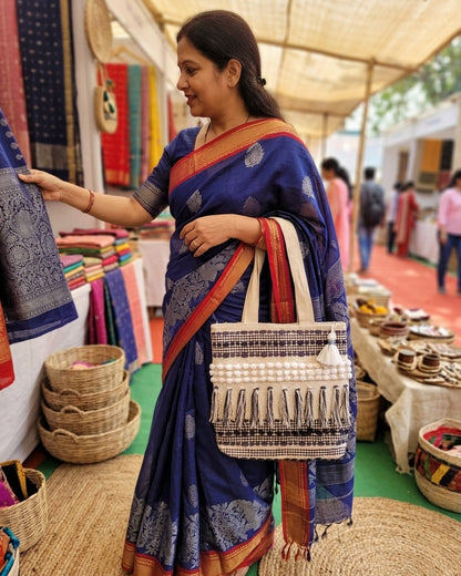 Classic Fringe Handloom Tote
