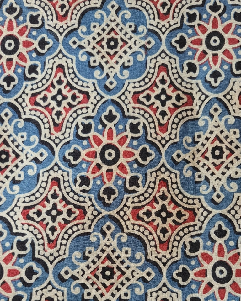 Blue Ajrakh Tote