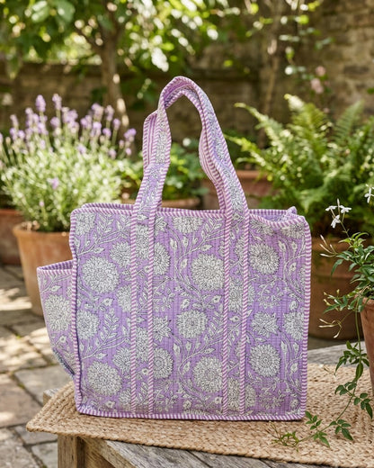 Lavender Bloom Bottle Tote