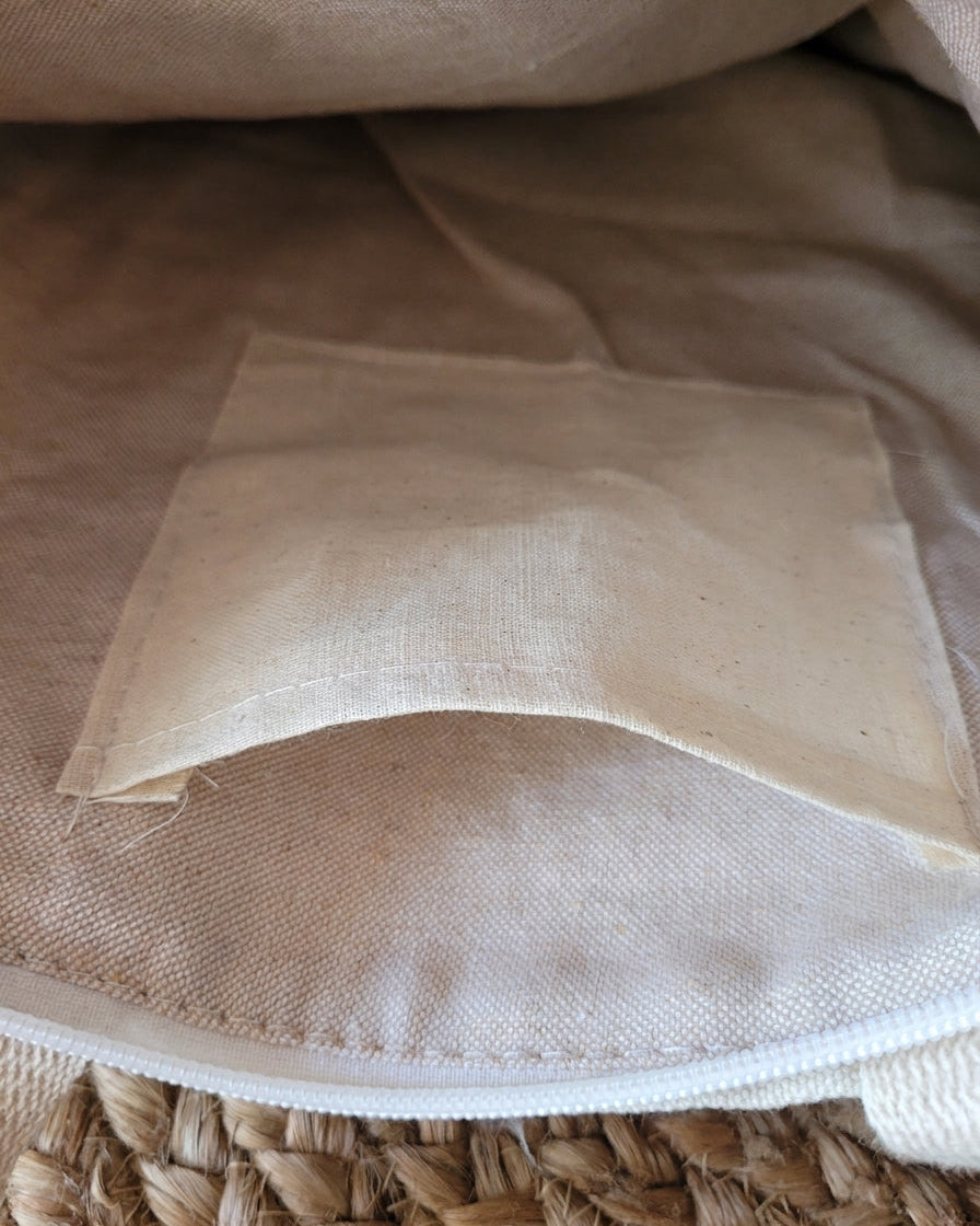 Blush Fringe Handloom Tote