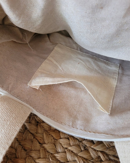 Olive Fringe Handloom Tote
