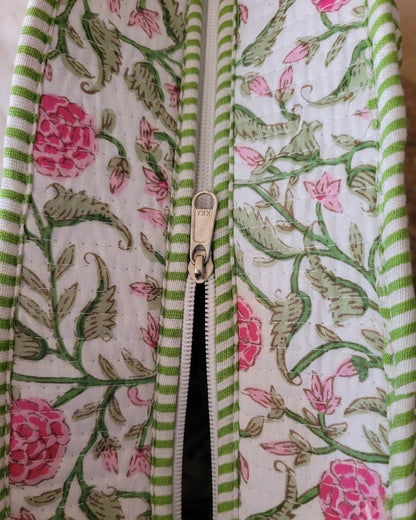 Green Bloom Bottle Tote