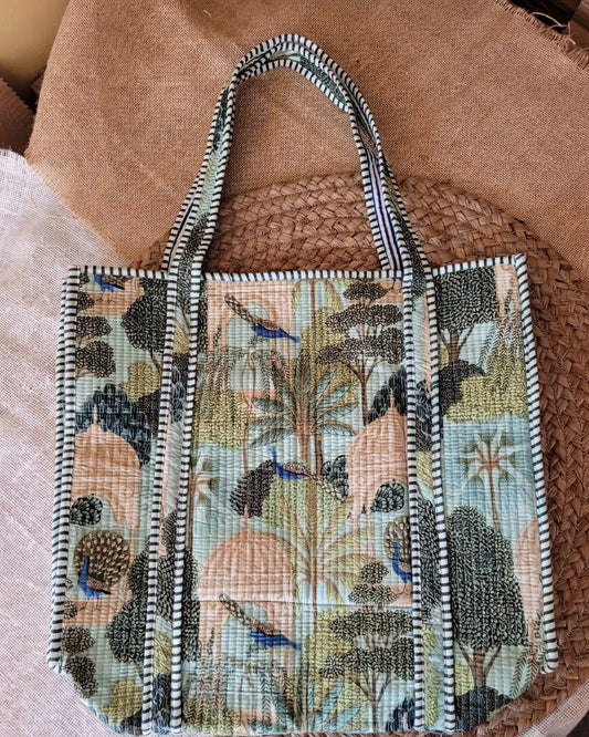 Botanical Laptop Tote
