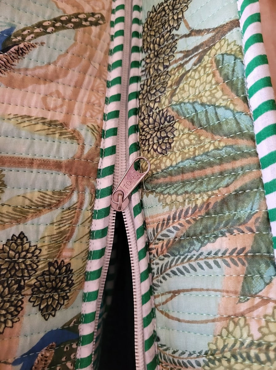 Botanical  Zipper Laptop Tote