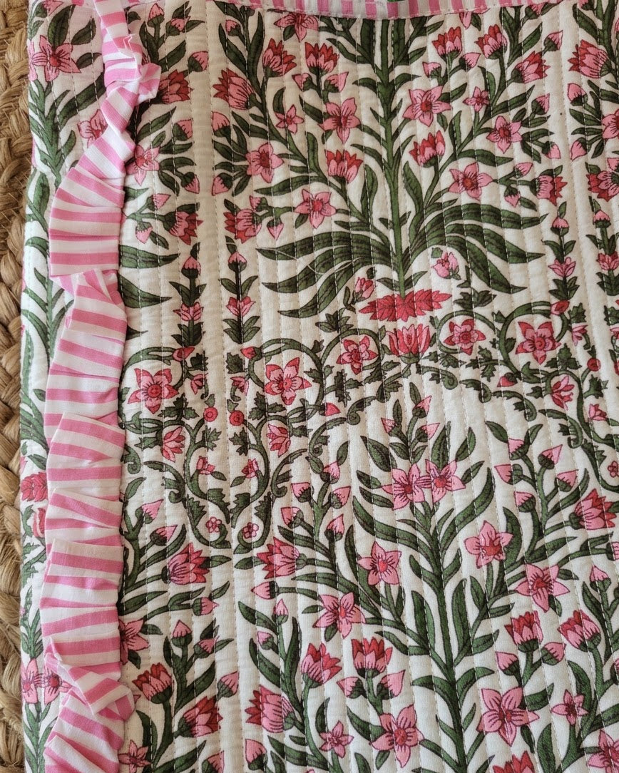 Bloom Frill Quilted Tote