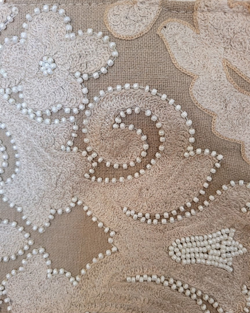 Beaded Bloom Box Tote