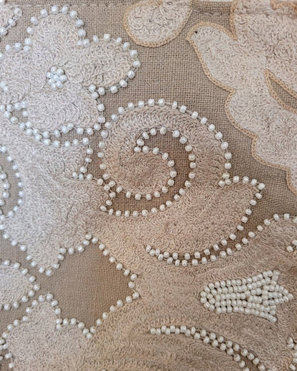 Beaded Bloom Box Tote