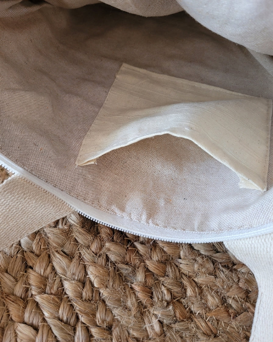 Olive Tassel Handloom Tote